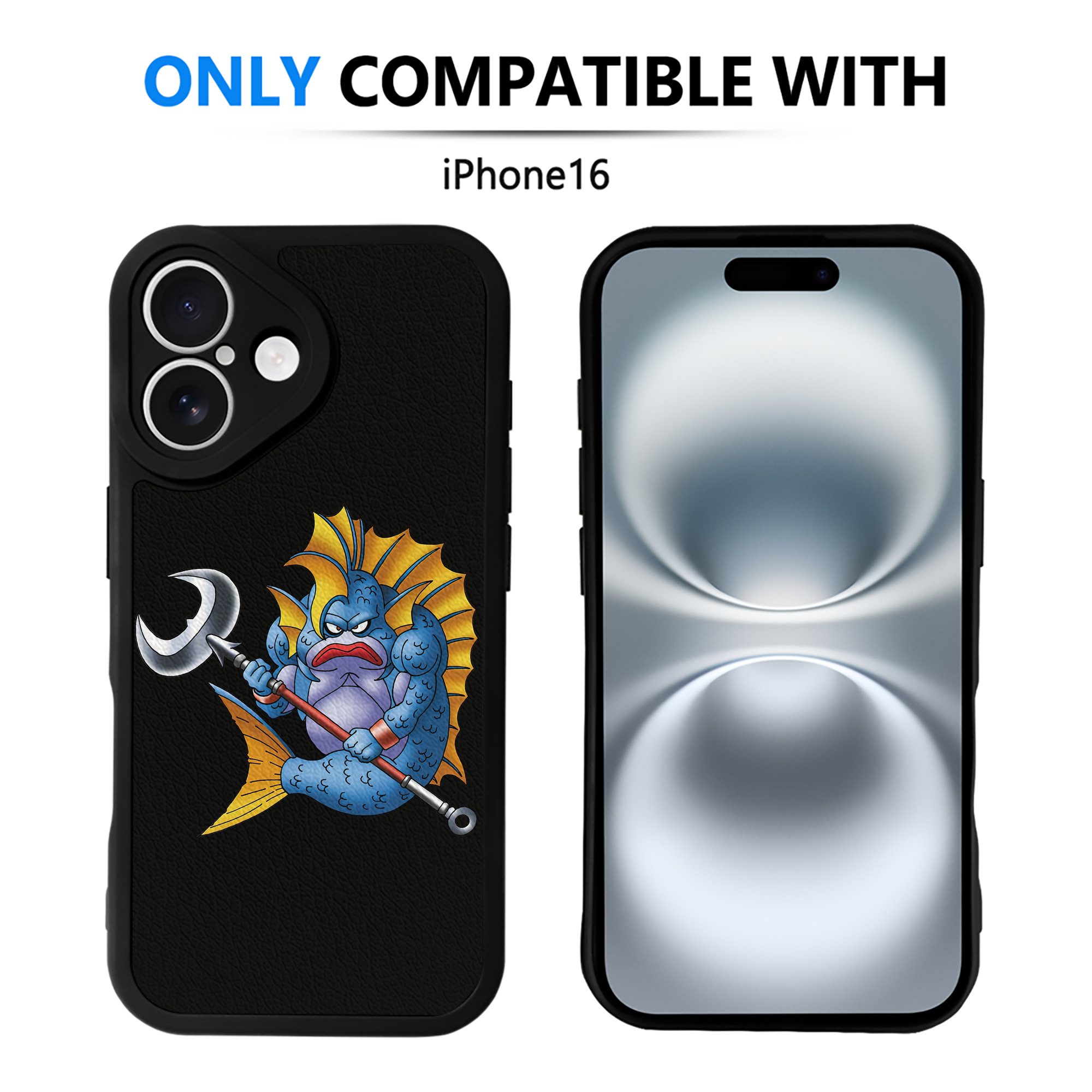 （画像用） ドラゴンクエスト Doragon Kuesuto Dragon Quest 【iPhone 16シリーズ対応】シリコンスマホケース（レザー調） 材質：シリコン